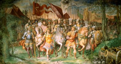Carlos V contra los luteranos de Taddeo Zuccari